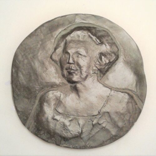 Marinavander Kooi-portret BEATRIX -penning , brons ds12 cm