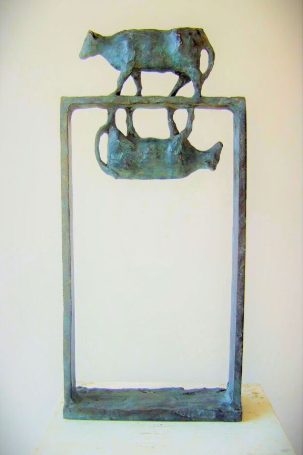 MarinavanderKooi-WEERSPIEGELING--brons 28cm h (3)