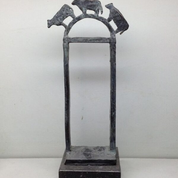 MarinavdKooi-beelden-HEMELPOORT 20 cm h-brons